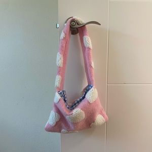 heart fuzzy bag